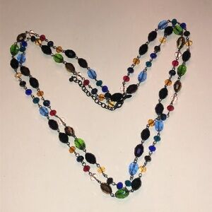 Joan Rivers Multicolor Faceted Bead Single-Strand Long Necklace
